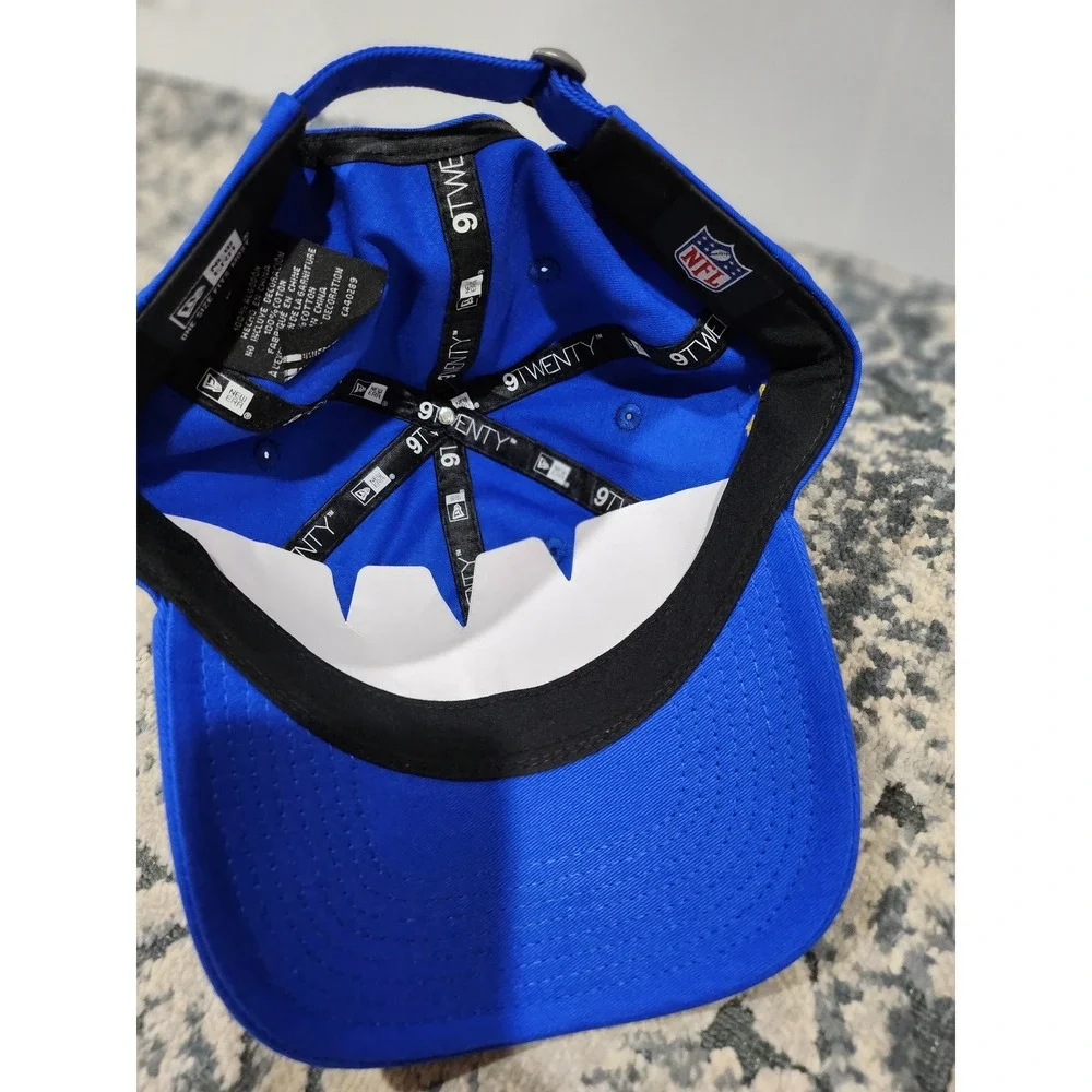 New Era Los Angeles Rams Hat NFL 9TWENTY Adjustable Blue Cap OSFM Mens Womens